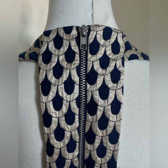 Eight Sixty Blue/Gold Dress- XS - Picture 4 of 6